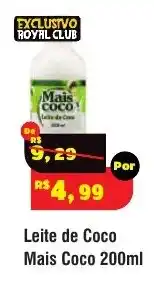 Royal Supermercados Leite de Coco Mais Coco oferta