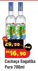 Royal Supermercados Cachaça Sagatiba Pura oferta
