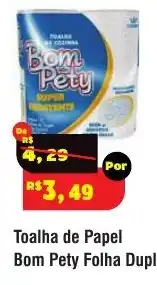 Royal Supermercados Toalha de Papel Bom Pety Folha Dupl oferta