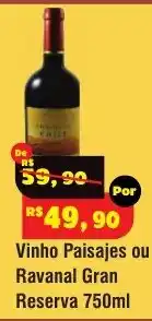 Royal Supermercados Vinho paisajes ou ravanal gran reserva oferta