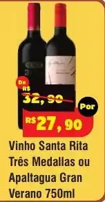 Royal Supermercados Vinho santa rita três medalhas ou apaltagua gran verano oferta