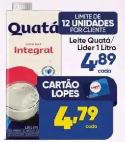 Lopes Supermercados Leite quatá integral oferta