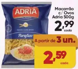 Lopes Supermercados Macarrão c/ Ovos Adria oferta