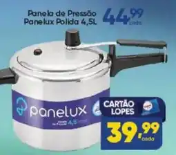 Lopes Supermercados Panela de Pressão Panelux Polida 4,5L oferta
