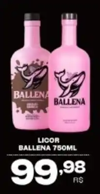 Mercadão Atacadista Licor ballena oferta