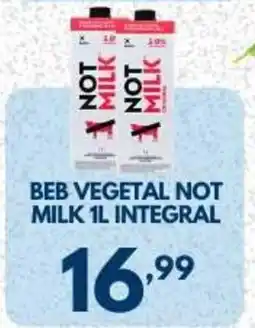 Rede Plus Supermercados Beb vegetal not milk 1l integral oferta