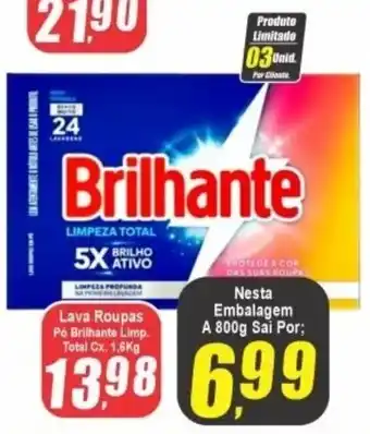 Panelão Lava Roupas Pó Brilhante Limp. oferta