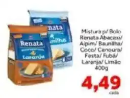 Shibata Supermercados Mistura p/ Bolo Renata Abacaxi/ Alpim/ Baunilha/ Coco/ Cenoura/ Festa/ Rubá/ Laranja/ Limão oferta