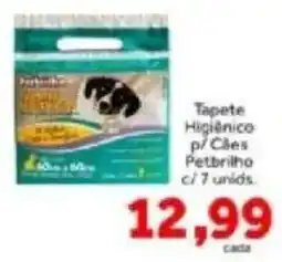 Shibata Supermercados Tapete higienico p/ cães petbrilho oferta