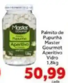 Shibata Supermercados Palmito de pupunha master gourmet aperitivo vidro oferta