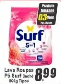 Panelão Lava Roupas Pó Surf Sachê oferta