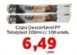 Shibata Supermercados Copo Descartável PP Totalplast oferta