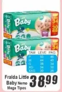 Panelão Fralda little baby nemo mega tipos oferta