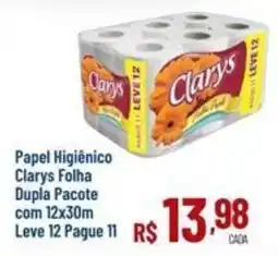 Max Atacadista papel higiênico clarys folha dupla pacote oferta
