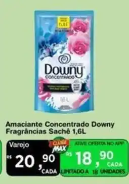 Max Atacadista Amacianete concentrado downy fragrâncias sachê 1,6l oferta