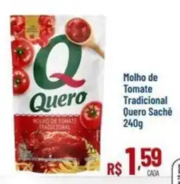 Max Atacadista Molho de Tomate Tradicional Quero Sachê oferta