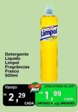 Max Atacadista Detergente Líquido Limpol Fragrâncias oferta