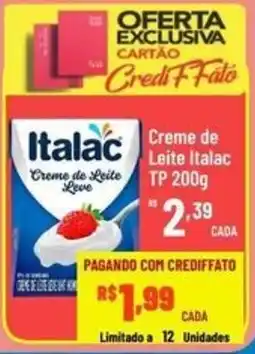 Max Atacadista Creme de Leite Italac Leve oferta