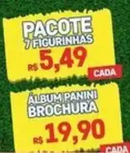 Max Atacadista pacote 7 figurinhas oferta