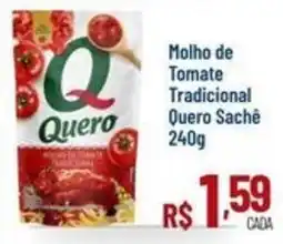 Max Atacadista molho de tomate tradicional quero sachê oferta