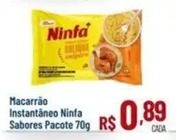 Max Atacadista Macarrão instantâneo ninfa sabores oferta