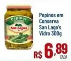 Max Atacadista Pepinos em conserva san lago's vidro oferta