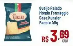 Max Atacadista Queijo Ralado Mondo Formaggio Casa Kunzler oferta