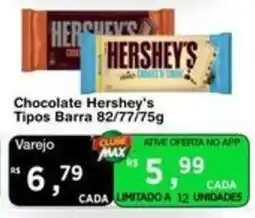 Max Atacadista Chocolate hershey's tipos barra oferta
