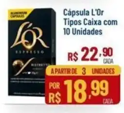 Max Atacadista Cápsula l'or tipos caixa com 10 unidades oferta