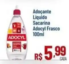 Max Atacadista Adoçante Líquido Sacarina Adocyl Frasco oferta
