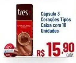 Max Atacadista Cápsula 3 Corações Tipos oferta