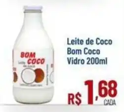 Max Atacadista Leite de Coco Bom Coco Vidro oferta
