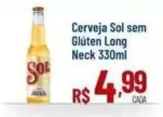 Max Atacadista Cerveja Sol sem Glúten Long Neck oferta