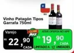 Max Atacadista Vinho Patagón Tipos oferta