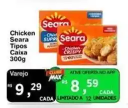 Max Atacadista Chicken seara tipos caixa oferta