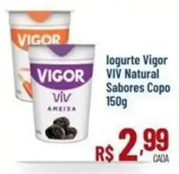 Max Atacadista Iogurte vigor viv natural sabores copo oferta