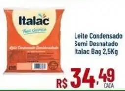 Max Atacadista Leite Condensado Semi Desnatado Italac Bag oferta