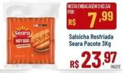 Max Atacadista Salsicha Resfriada Seara oferta