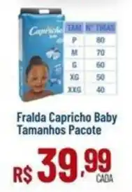 Max Atacadista Fralda capricho baby oferta