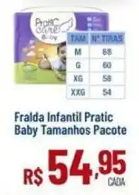 Max Atacadista Fraldas infantil pratic baby tamanhos pacote oferta