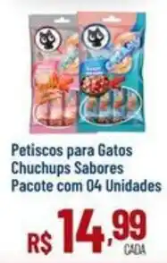 Max Atacadista Petiscos para Gatos Chuchups Sabores oferta
