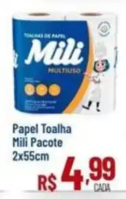 Max Atacadista Papel toalha mili pacote oferta