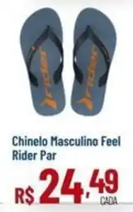 Max Atacadista Chinelo Masculino Feel Rider Par oferta