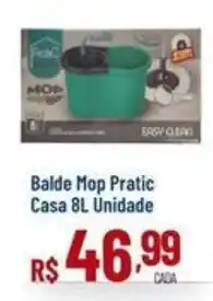 Max Atacadista Balde Mop Pratic Casa 8L oferta