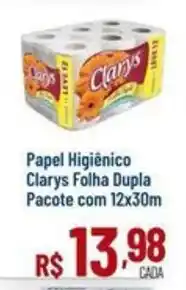 Max Atacadista Papel Higiênico Clarys Folha Dupla oferta