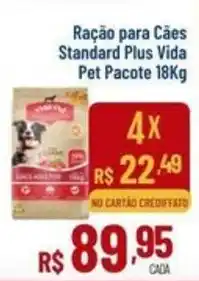 Max Atacadista Ração para Cães Standard Plus Vida Pet oferta