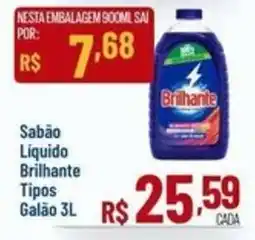 Max Atacadista Sabão Líquido Brilhante Tipos Galão oferta