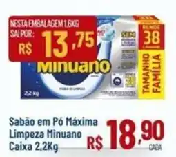 Max Atacadista Sabão em Pó Máxima Limpeza Minuano oferta