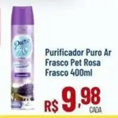 Max Atacadista Purificador Puro Ar Frasco Pet Rosa oferta
