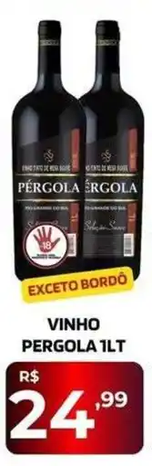 Safra Supermercados vinho pergola 1lt oferta